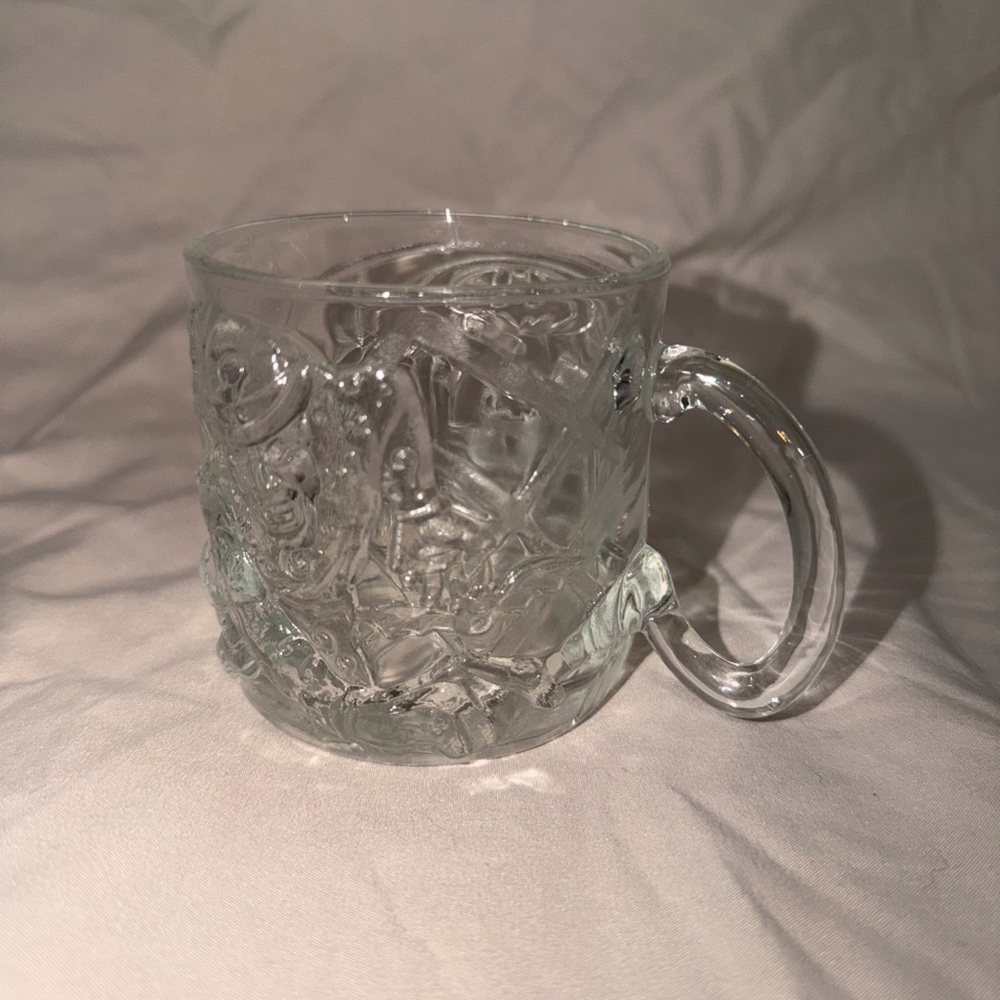 1995 Batman Forever‎ McDonald’s The Riddler Embossed Glass Mug